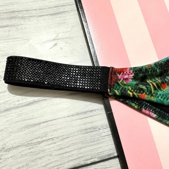 V.S(2pc)Swim Shine Strap Tee Push Up - Brazilian Set (Tropical)-34A - XS - Picture 9 of 10